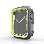 Étui de protection bicolore demi-enveloppant en polycarbonate, pour Apple Watch 44 mm / 45 mm et Apple Watch Ultra 49 mm