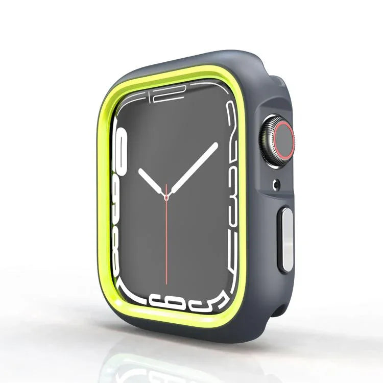 Étui de protection bicolore demi-enveloppant en polycarbonate, pour Apple Watch 44 mm / 45 mm et Apple Watch Ultra 49 mm