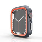 Étui de protection bicolore demi-enveloppant en polycarbonate, pour Apple Watch 44 mm / 45 mm et Apple Watch Ultra 49 mm