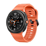 Bracelet de montre en silicone noir ondulé avec boucle, pour Samsung Galaxy Watch8 / Watch8 Classic