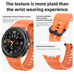 Bracelet de montre en silicone noir ondulé avec boucle, pour Samsung Galaxy Watch8 / Watch8 Classic