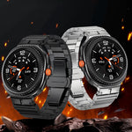Bracelet de montre en acier inoxydable à maillons bambou, pour Samsung Galaxy Watch8 / Watch8 Classic