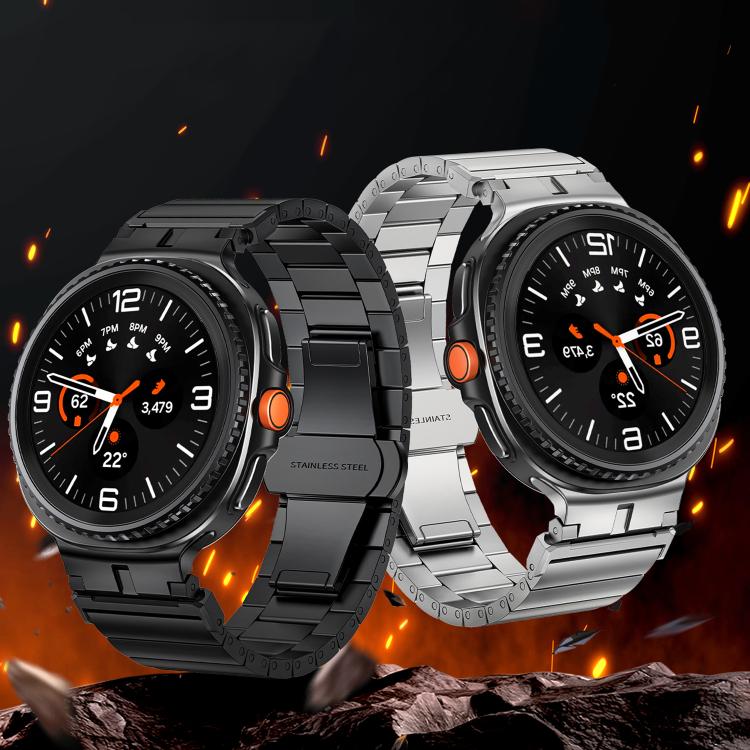 Bracelet de montre en acier inoxydable à maillons bambou, pour Samsung Galaxy Watch8 / Watch8 Classic