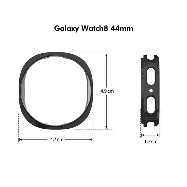 Coque souple en TPU plaqué ENKAY Hat-Prince à couverture complète avec protection d'écran, pour Samsung Galaxy Watch8 44 mm, pour Samsung Galaxy Watch8 40 mm