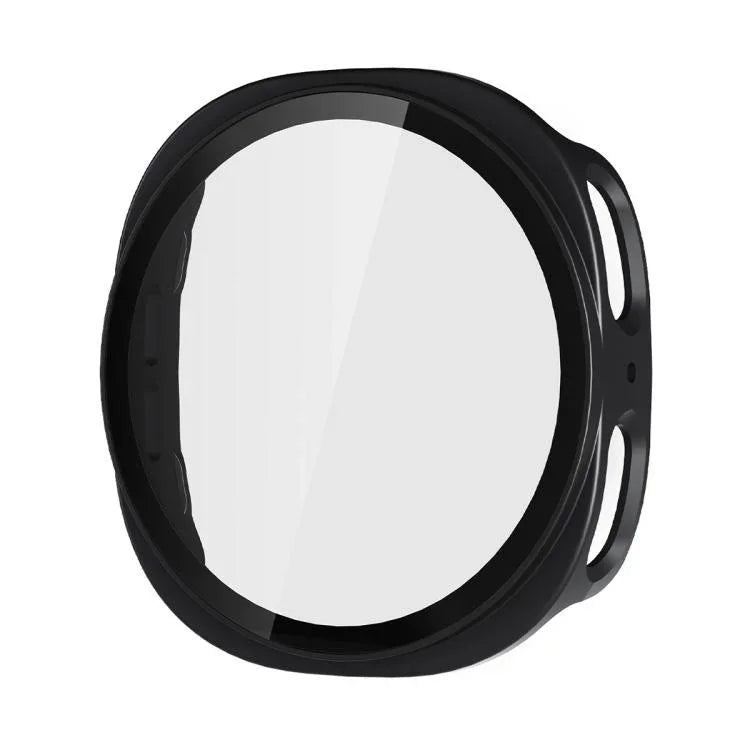 ENKAY Hat-Prince Film en Verre Trempé Couvrant Intégralement avec Boîtier de Montre PC Intégré, Pour Samsung Galaxy Watch8 44mm, Pour Samsung Galaxy Watch8 40mm