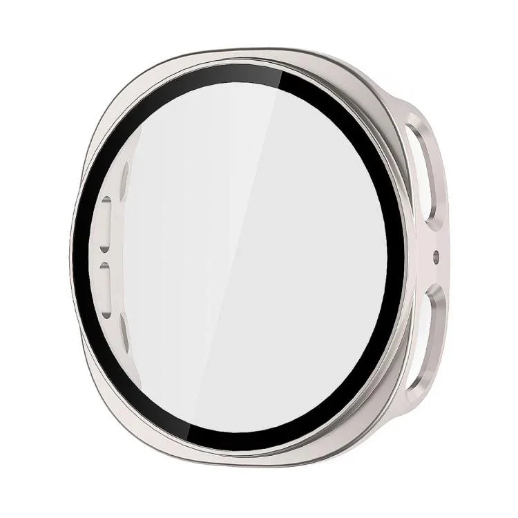 ENKAY Hat-Prince Film en Verre Trempé Couvrant Intégralement avec Boîtier de Montre PC Intégré, Pour Samsung Galaxy Watch8 44mm, Pour Samsung Galaxy Watch8 40mm