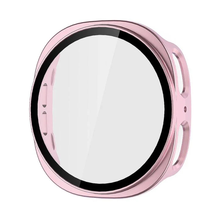 ENKAY Hat-Prince Film en Verre Trempé Couvrant Intégralement avec Boîtier de Montre PC Intégré, Pour Samsung Galaxy Watch8 44mm, Pour Samsung Galaxy Watch8 40mm