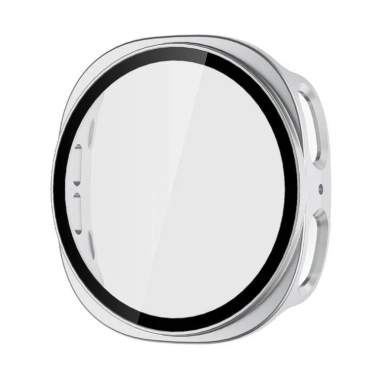 ENKAY Hat-Prince Film en Verre Trempé Couvrant Intégralement avec Boîtier de Montre PC Intégré, Pour Samsung Galaxy Watch8 44mm, Pour Samsung Galaxy Watch8 40mm