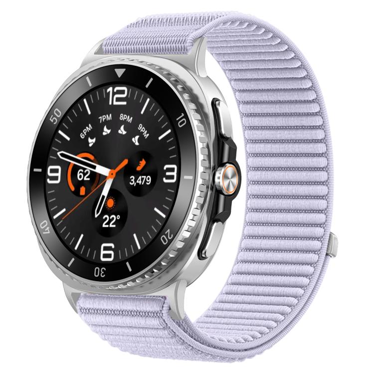 Bracelet de montre en nylon tissé à fermeture auto-agrippante avec interface métallique, pour Samsung Galaxy Watch8 / Watch8 Classic