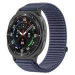 Bracelet de montre en nylon tissé à fermeture auto-agrippante avec interface métallique, pour Samsung Galaxy Watch8 / Watch8 Classic