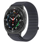 Bracelet de montre en nylon tissé à fermeture auto-agrippante avec interface métallique, pour Samsung Galaxy Watch8 / Watch8 Classic