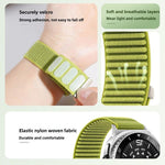 Bracelet de montre en nylon tissé à fermeture auto-agrippante avec interface métallique, pour Samsung Galaxy Watch8 / Watch8 Classic
