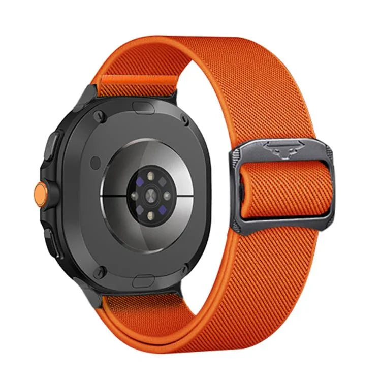 Bull Bead Buckle Elastic Nylon Watch Band, For Samsung Galaxy Watch8 / Watch8 Classic