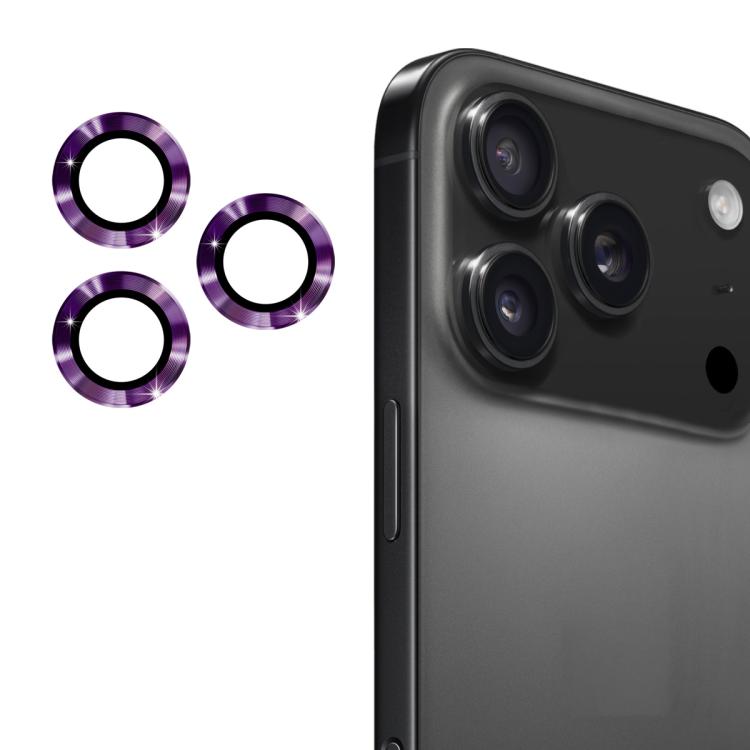 Film en verre trempé ENKAY 9H en alliage d'aluminium pour objectif arrière, pour iPhone 17 Pro / 17 Pro Max, pour iPhone 17, pour iPhone Air