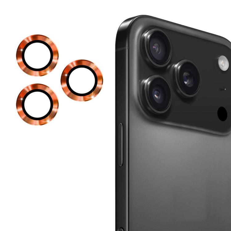 Film en verre trempé ENKAY 9H en alliage d'aluminium pour objectif arrière, pour iPhone 17 Pro / 17 Pro Max, pour iPhone 17, pour iPhone Air
