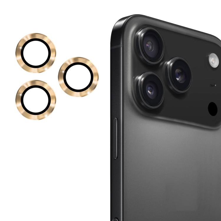 Film en verre trempé ENKAY 9H en alliage d'aluminium pour objectif arrière, pour iPhone 17 Pro / 17 Pro Max, pour iPhone 17, pour iPhone Air