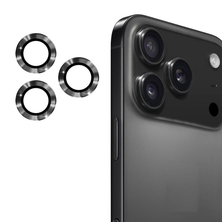 Film en verre trempé ENKAY 9H en alliage d'aluminium pour objectif arrière, pour iPhone 17 Pro / 17 Pro Max, pour iPhone 17, pour iPhone Air