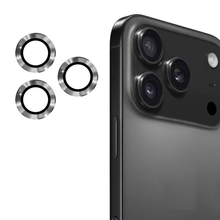 Film en verre trempé ENKAY 9H en alliage d'aluminium pour objectif arrière, pour iPhone 17 Pro / 17 Pro Max, pour iPhone 17, pour iPhone Air