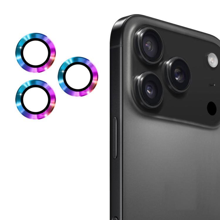 Film en verre trempé ENKAY 9H en alliage d'aluminium pour objectif arrière, pour iPhone 17 Pro / 17 Pro Max, pour iPhone 17, pour iPhone Air