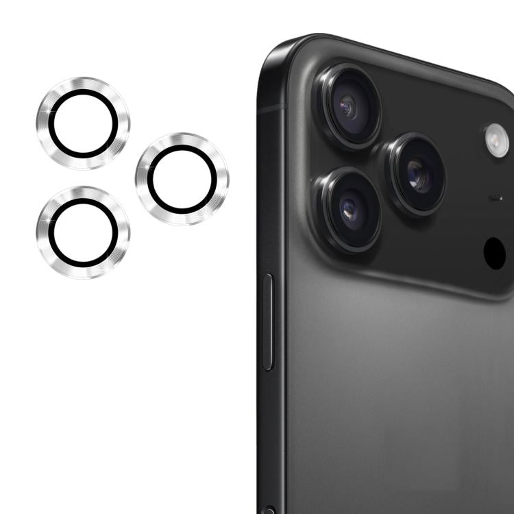 Film en verre trempé ENKAY 9H en alliage d'aluminium pour objectif arrière, pour iPhone 17 Pro / 17 Pro Max, pour iPhone 17, pour iPhone Air