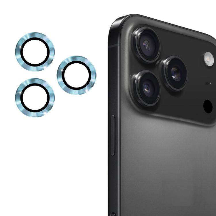 Film en verre trempé ENKAY 9H en alliage d'aluminium pour objectif arrière, pour iPhone 17 Pro / 17 Pro Max, pour iPhone 17, pour iPhone Air