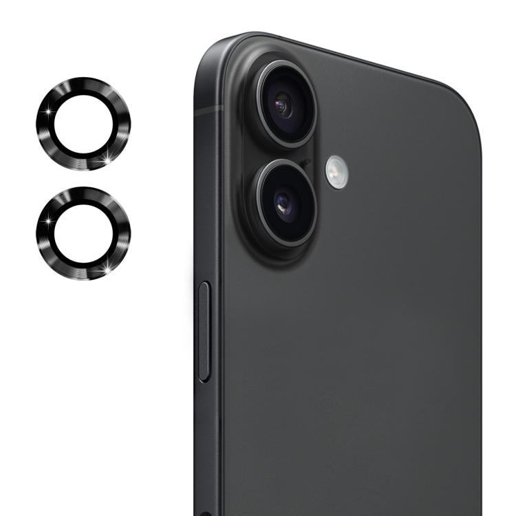 Film en verre trempé ENKAY 9H en alliage d'aluminium pour objectif arrière, pour iPhone 17 Pro / 17 Pro Max, pour iPhone 17, pour iPhone Air