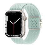 Bracelet de montre en nylon tricoté avec boucle parachute, compatible avec Apple Watch 46 mm / 49 mm / 45 mm / 44 mm et Apple Watch 42 mm / 41 mm / 40 mm / 38 mm.
