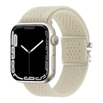 Bracelet de montre en nylon tricoté avec boucle parachute, compatible avec Apple Watch 46 mm / 49 mm / 45 mm / 44 mm et Apple Watch 42 mm / 41 mm / 40 mm / 38 mm.