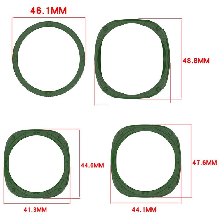 Coque de protection en TPU Hollow Digital Armor pour montre, pour Samsung Galaxy Watch8 Classic 46mm, pour Samsung Galaxy Watch8 44mm, pour Samsung Galaxy Watch8 40mm