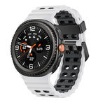 Bracelet de montre en silicone bicolore à boucle à dégagement rapide style océan, pour Samsung Galaxy Watch8 / Watch8 Classic