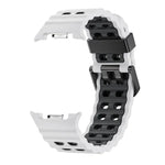 Bracelet de montre en silicone bicolore à boucle à dégagement rapide style océan, pour Samsung Galaxy Watch8 / Watch8 Classic