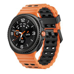 Bracelet de montre en silicone bicolore à boucle à dégagement rapide style océan, pour Samsung Galaxy Watch8 / Watch8 Classic