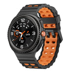 Bracelet de montre en silicone bicolore à boucle à dégagement rapide style océan, pour Samsung Galaxy Watch8 / Watch8 Classic