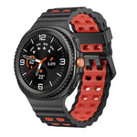 Bracelet de montre en silicone bicolore à boucle à dégagement rapide style océan, pour Samsung Galaxy Watch8 / Watch8 Classic