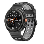 Bracelet de montre en silicone bicolore à boucle à dégagement rapide style océan, pour Samsung Galaxy Watch8 / Watch8 Classic