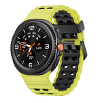 Bracelet de montre en silicone bicolore à boucle à dégagement rapide style océan, pour Samsung Galaxy Watch8 / Watch8 Classic