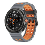 Bracelet de montre en silicone bicolore à boucle à dégagement rapide style océan, pour Samsung Galaxy Watch8 / Watch8 Classic