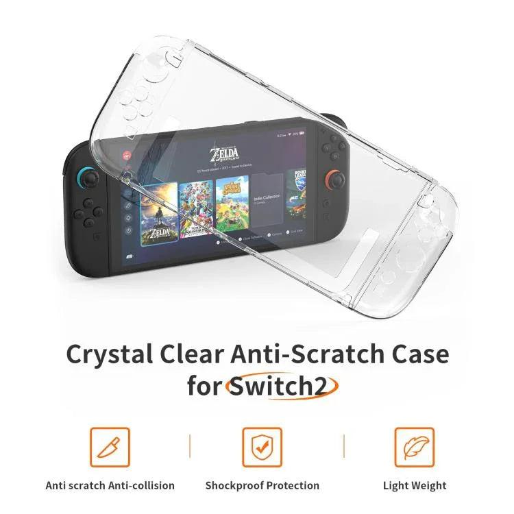Coque de protection PC transparente intégrale pour console de jeu, pour Nintendo Switch 2