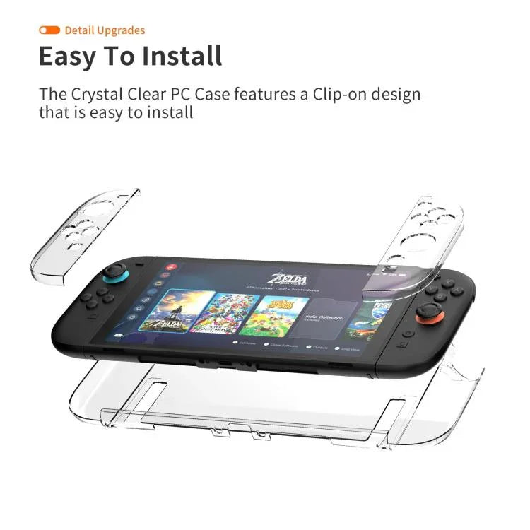 Coque de protection PC transparente intégrale pour console de jeu, pour Nintendo Switch 2