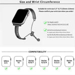 Bracelet de montre White Stone Love en alliage de zinc, compatible avec Apple Watch 46 mm / 49 mm / 45 mm / 44 mm et Apple Watch 42 mm / 41 mm / 40 mm / 38 mm.