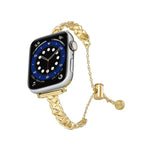 Bracelet de montre tressé en alliage de zinc brillant, compatible avec Apple Watch 46 mm / 49 mm / 45 mm / 44 mm et Apple Watch 42 mm / 41 mm / 40 mm / 38 mm.