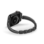 Bracelet de montre en alliage de zinc, compatible avec Apple Watch 46 mm / 49 mm / 45 mm / 44 mm et Apple Watch 42 mm / 41 mm / 40 mm / 38 mm.