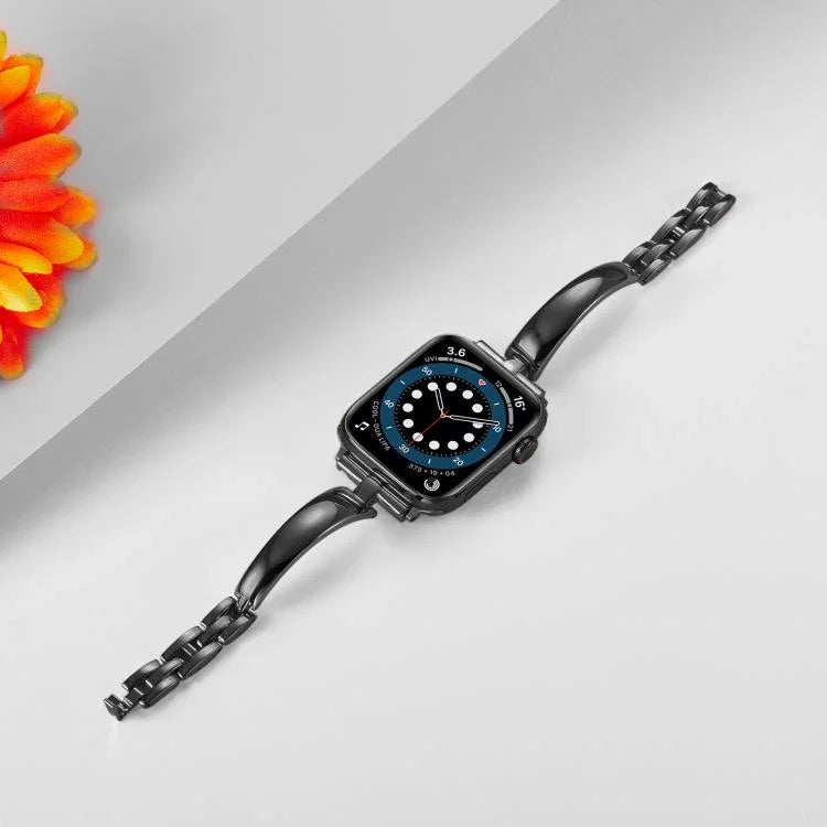 Bracelet de montre en alliage de zinc, compatible avec Apple Watch 46 mm / 49 mm / 45 mm / 44 mm et Apple Watch 42 mm / 41 mm / 40 mm / 38 mm.