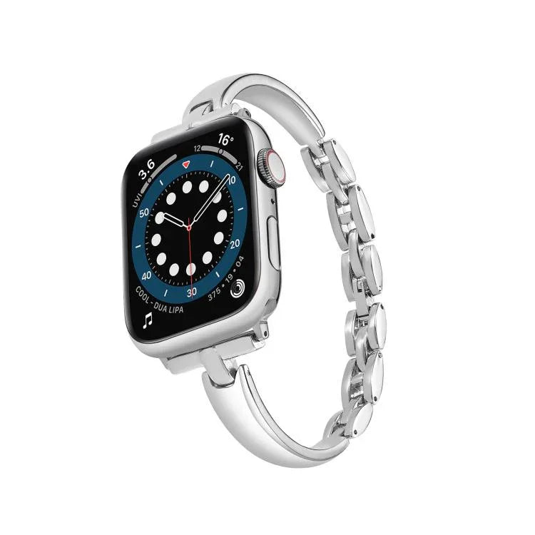 Bracelet de montre en alliage de zinc, compatible avec Apple Watch 46 mm / 49 mm / 45 mm / 44 mm et Apple Watch 42 mm / 41 mm / 40 mm / 38 mm.
