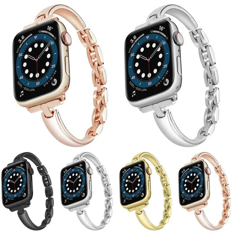 Bracelet de montre en alliage de zinc, compatible avec Apple Watch 46 mm / 49 mm / 45 mm / 44 mm et Apple Watch 42 mm / 41 mm / 40 mm / 38 mm.