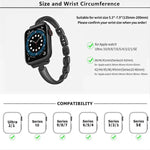 Bracelet de montre en alliage de zinc, compatible avec Apple Watch 46 mm / 49 mm / 45 mm / 44 mm et Apple Watch 42 mm / 41 mm / 40 mm / 38 mm.