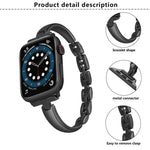 Bracelet de montre en alliage de zinc, compatible avec Apple Watch 46 mm / 49 mm / 45 mm / 44 mm et Apple Watch 42 mm / 41 mm / 40 mm / 38 mm.
