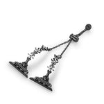 Bracelet de montre en alliage de zinc à motif trèfle à quatre feuilles et diamants, compatible avec les Apple Watch 46 mm / 49 mm / 45 mm / 44 mm et 42 mm / 41 mm / 40 mm / 38 mm.
