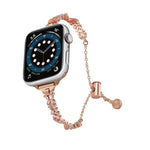 Bracelet de montre Wings en alliage de zinc à motif diamants concassés, compatible avec les Apple Watch 46 mm / 49 mm / 45 mm / 44 mm et 42 mm / 41 mm / 40 mm / 38 mm.