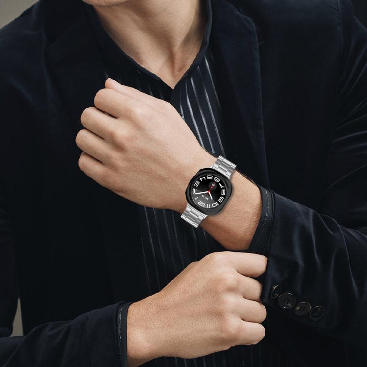 Bracelet de montre en acier inoxydable à trois billes, pour Samsung Galaxy Watch Ultra 47mm / Ultra 2025